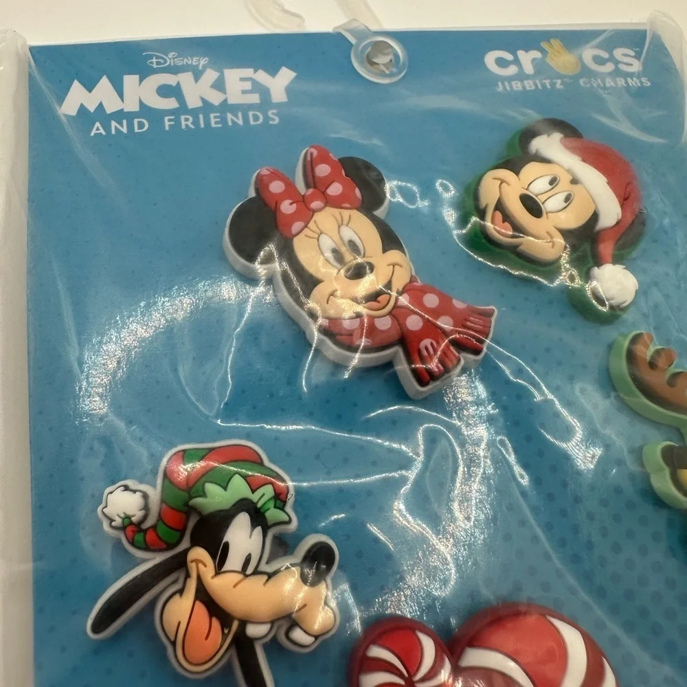 Disney Mickey and Friends Holiday Crocs Shoe Charms - Multicolor NWT